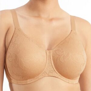 DOMINIQUE Jacqueline Jacquard Minimizer underwire full bust 42F unpadded bra NWT